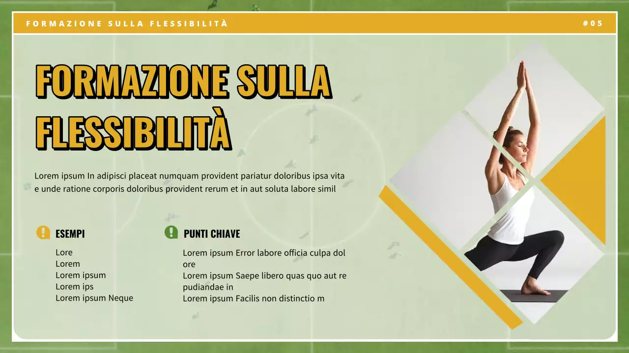 Materiale di classe giallo verde vintage per esercizi essenziali