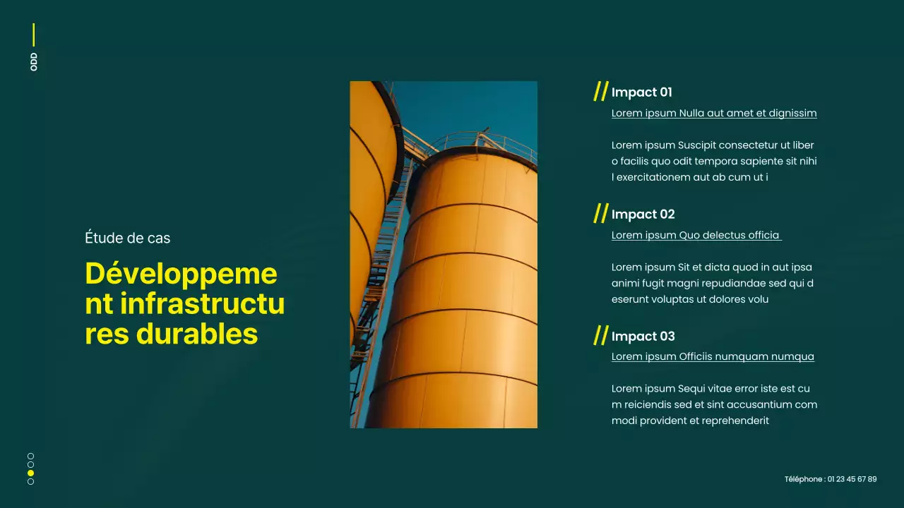 Campagne verte et jaune pour les objectifs de développement durable