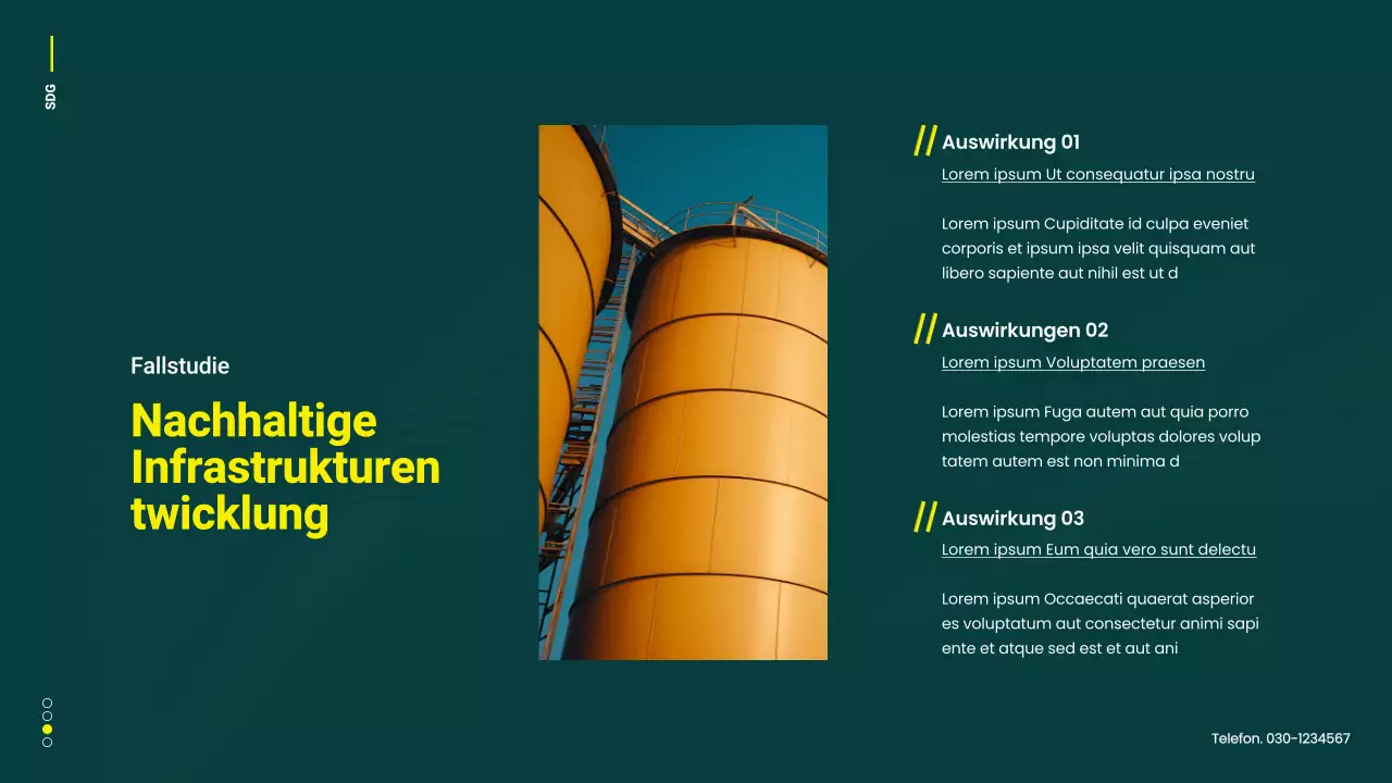 Grüne und gelbe Minimal-Kampagne für nachhaltige Entwicklungsziele