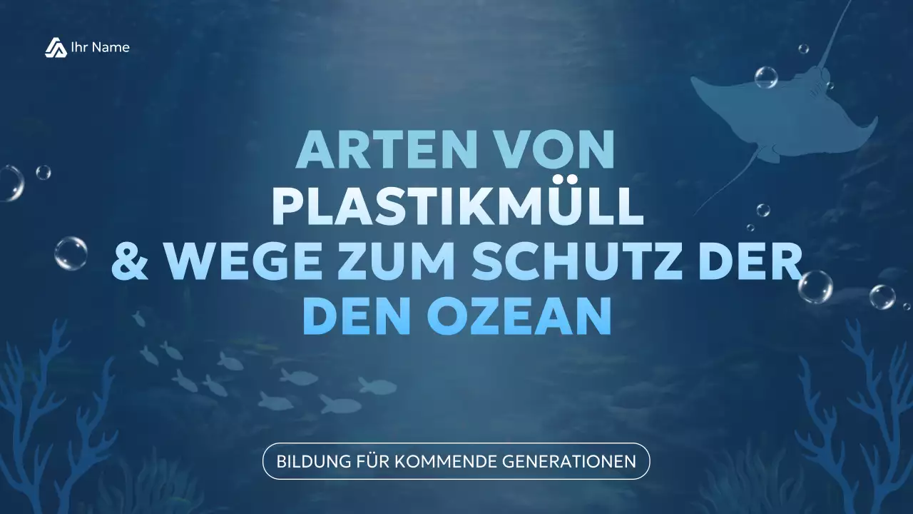 Blaues und weißes Material der modernen Meeresschutzklasse