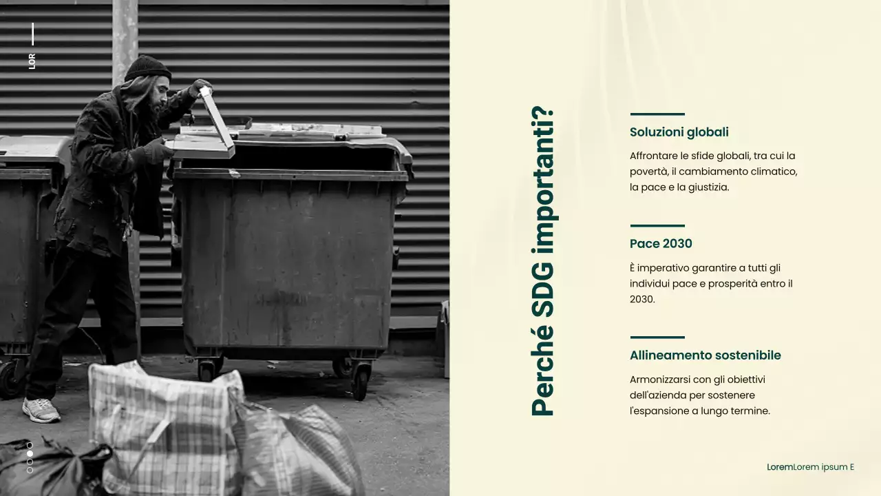 Campagna verde e gialla per gli Obiettivi di Sviluppo Sostenibile Minimi