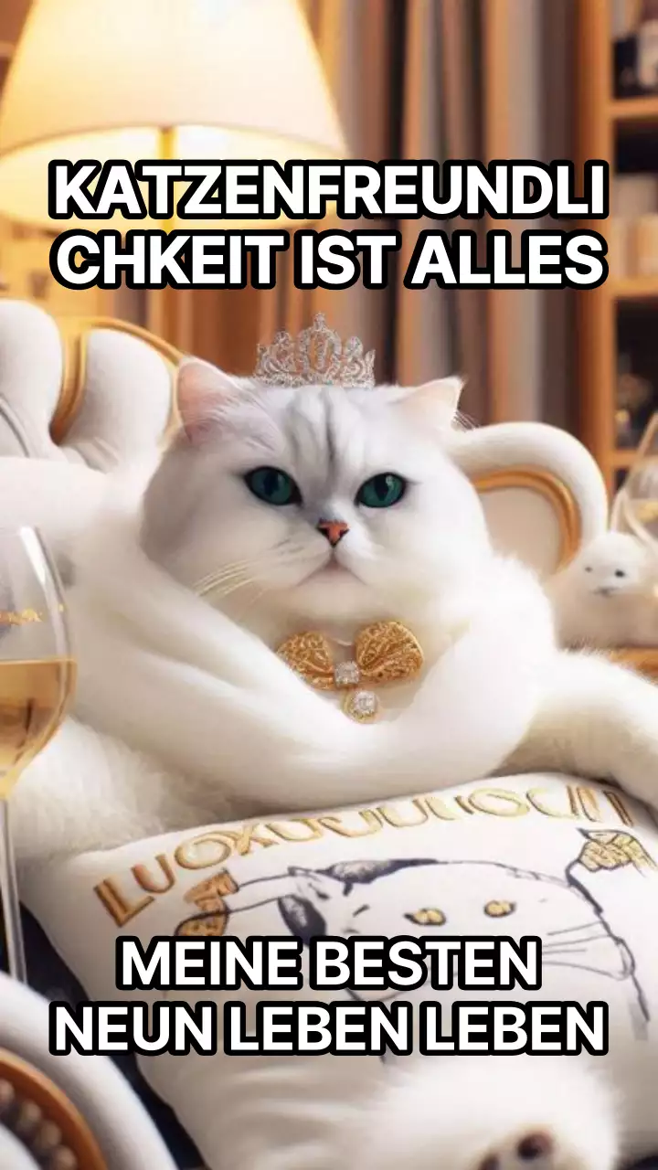 Weißes Gold einfach Internationaler Katzentag Feier Meme Kampagne
