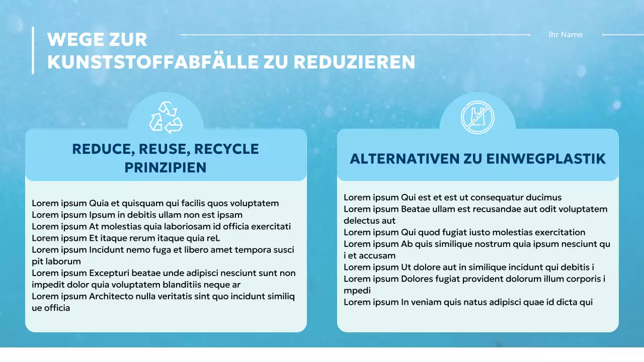 Blaues und weißes Material der modernen Meeresschutzklasse