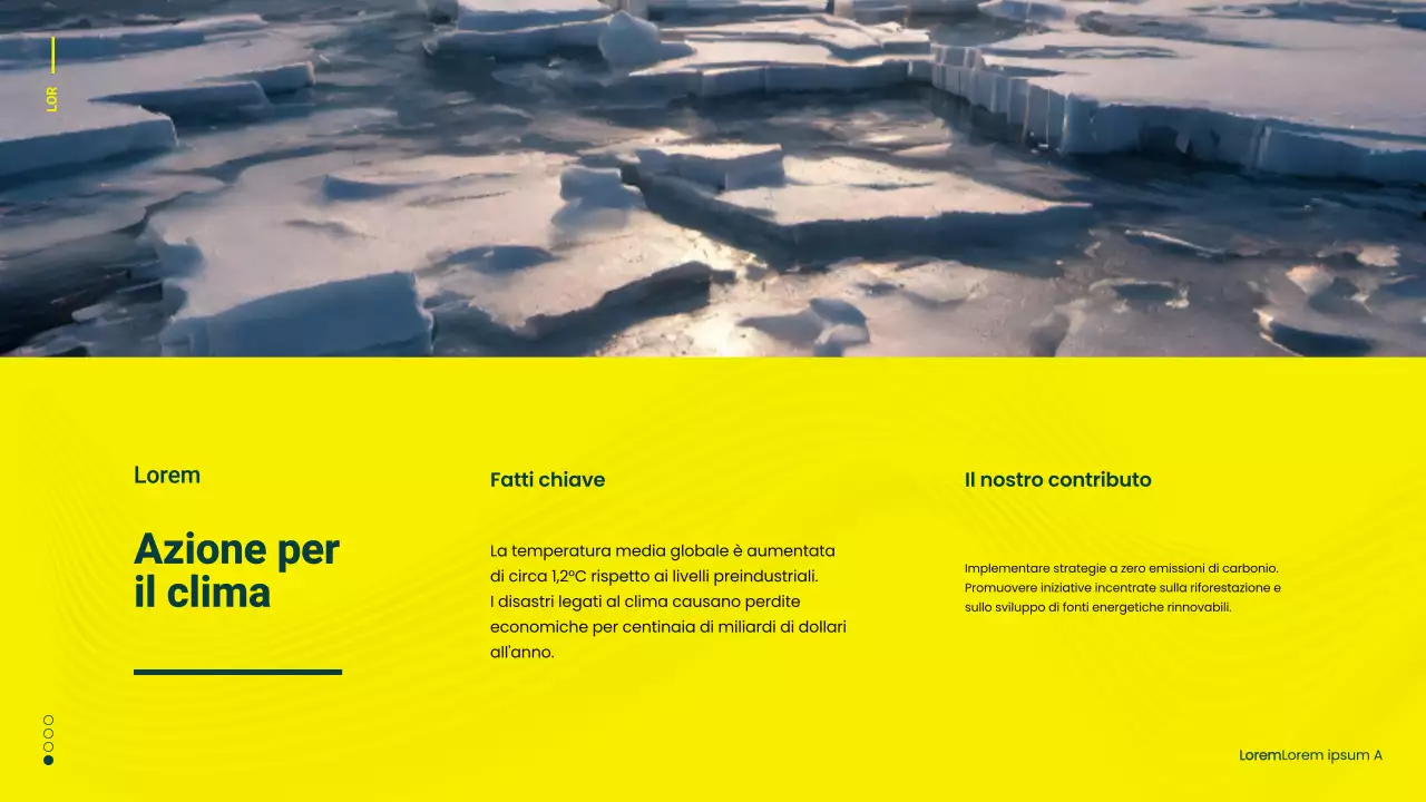 Campagna verde e gialla per gli Obiettivi di Sviluppo Sostenibile Minimi