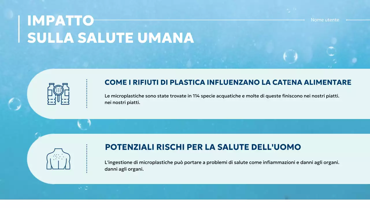 Materiale moderno blu e bianco per la protezione degli oceani