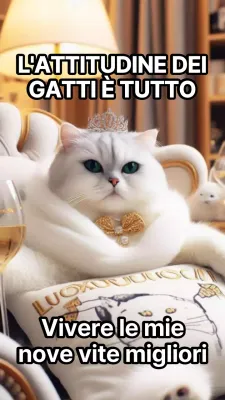 oro bianco semplice Giornata internazionale del gatto celebrazione campagna meme