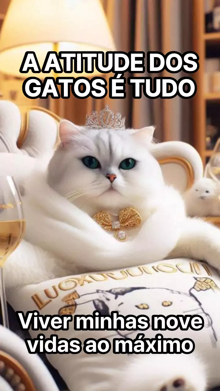ouro branco simples celebração do Dia Internacional do Gato campanha meme