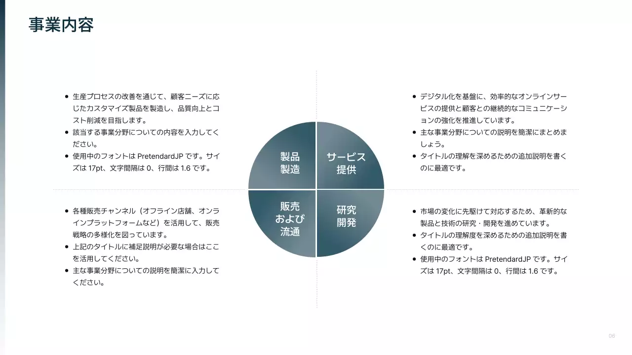 ネイビー モダン 企業紹介 会社案内 プレゼンテーション