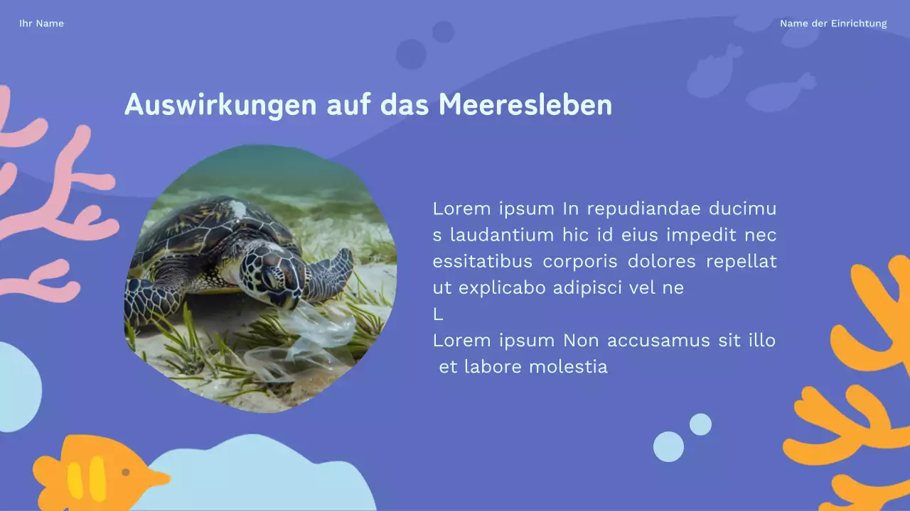 Himmelblau und violett - Studienmaterial zu natürlichen Kunststoffabfällen