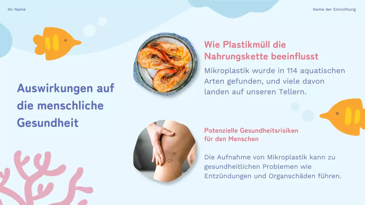 Himmelblau und violett - Studienmaterial zu natürlichen Kunststoffabfällen