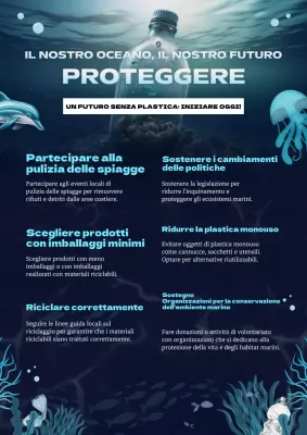 Campagna blu e bianca per la protezione degli oceani