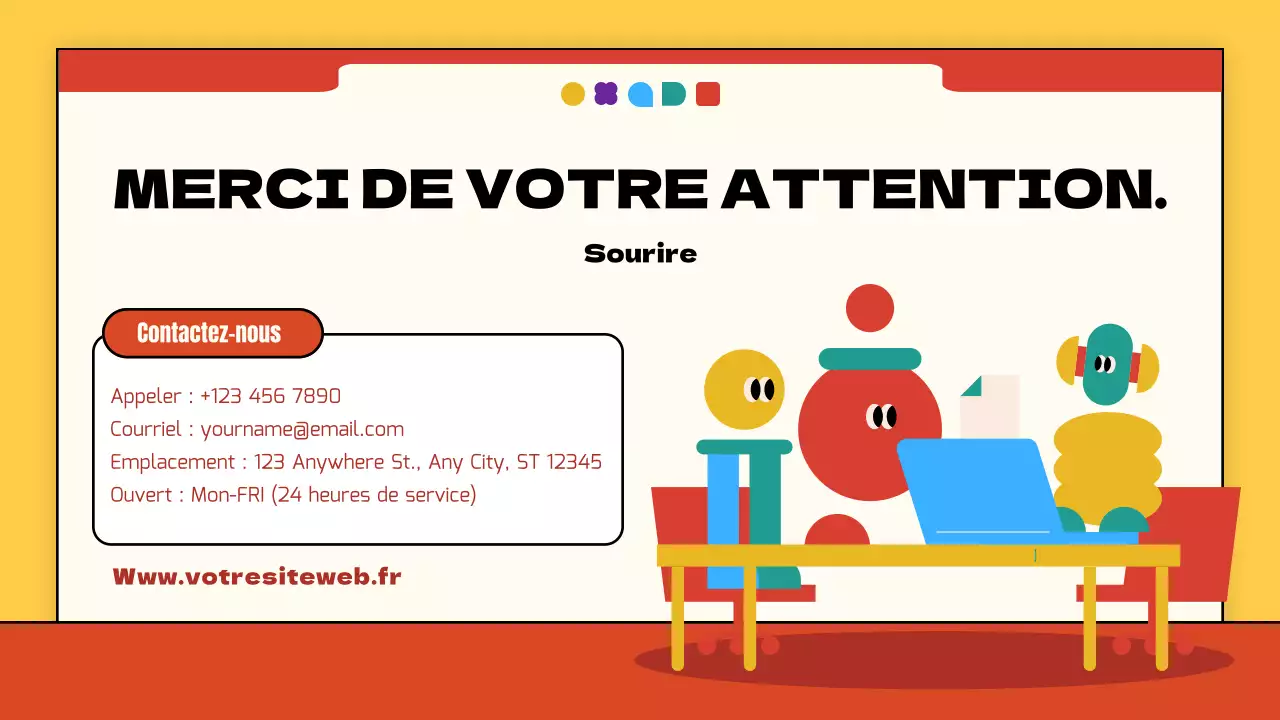 Jaune et rouge, simple, moderne, émotionnel, introduction au matériel de classe