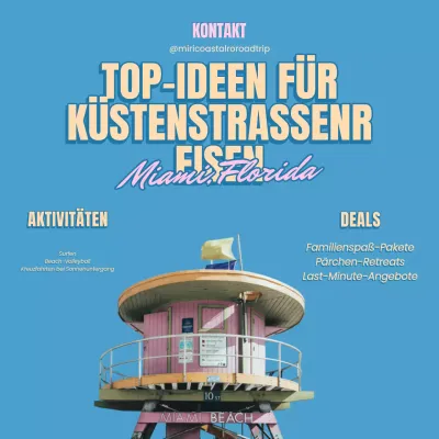 Blau Gelb Retro Vintage Ausflugsideen