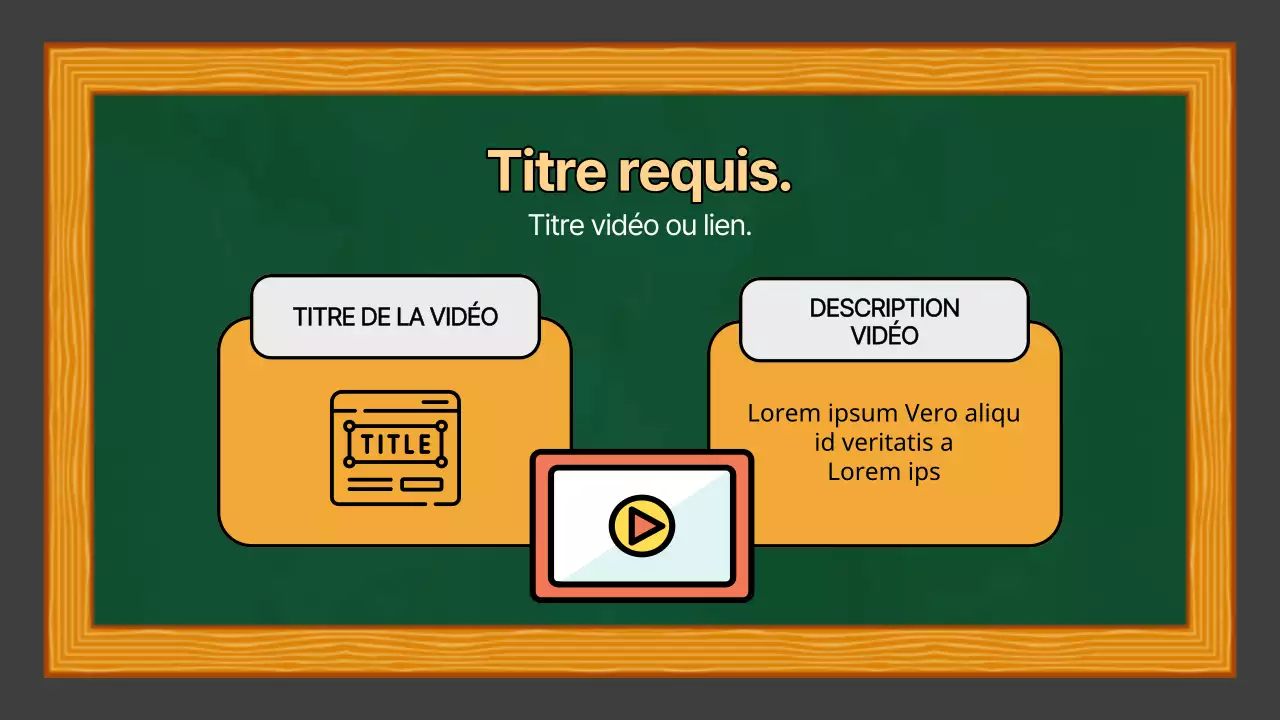 Vert Jaune Présentation simple pour la classe d'études sociales
