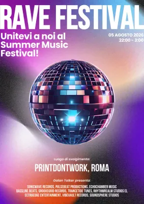 Promozione di eventi moderni Pink Violet