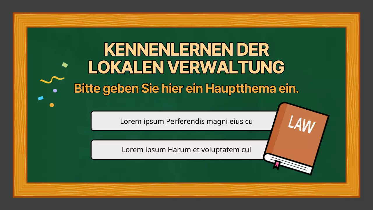 Grün-Gelb Einfache Präsentation für den Sozialkundeunterricht