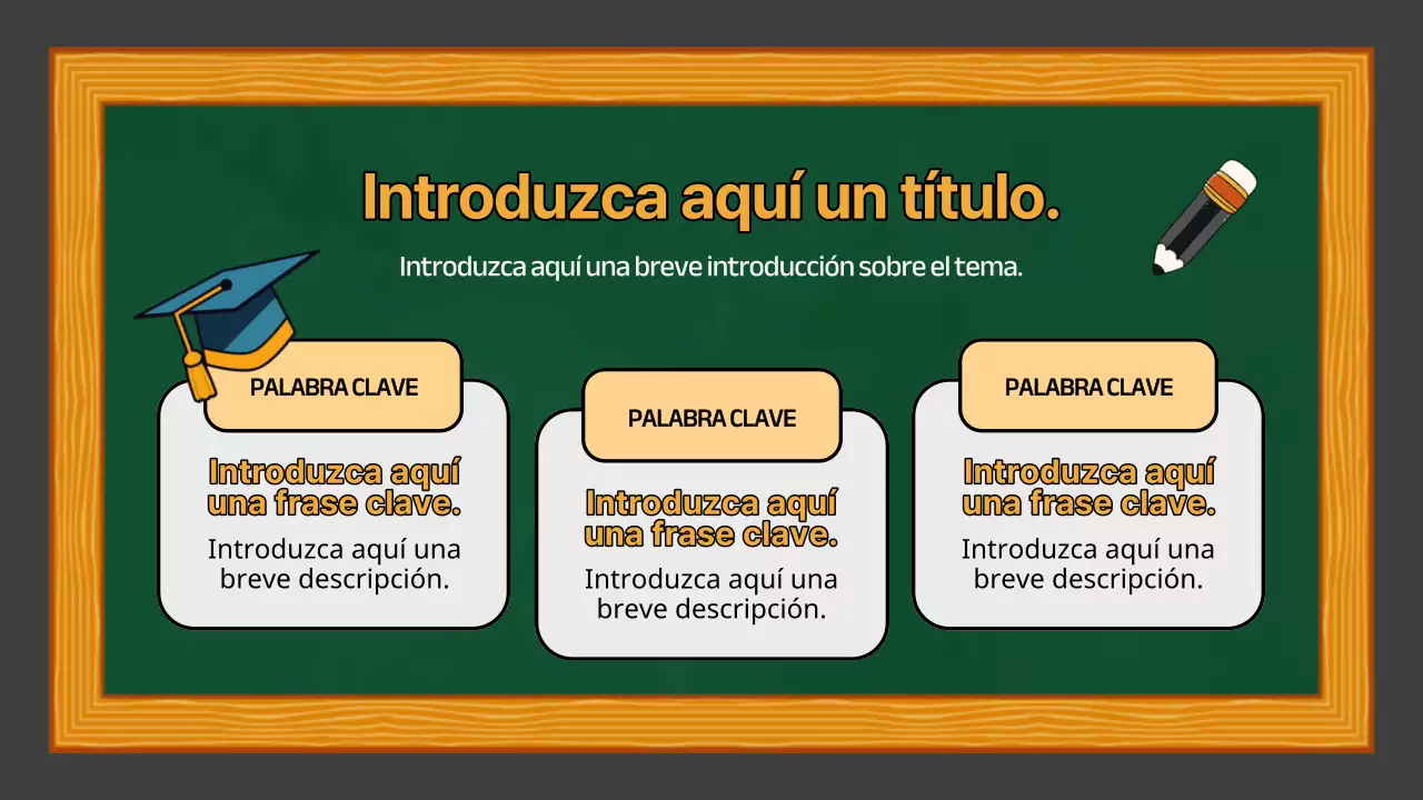Verde Amarillo Presentación sencilla de la clase de estudios sociales