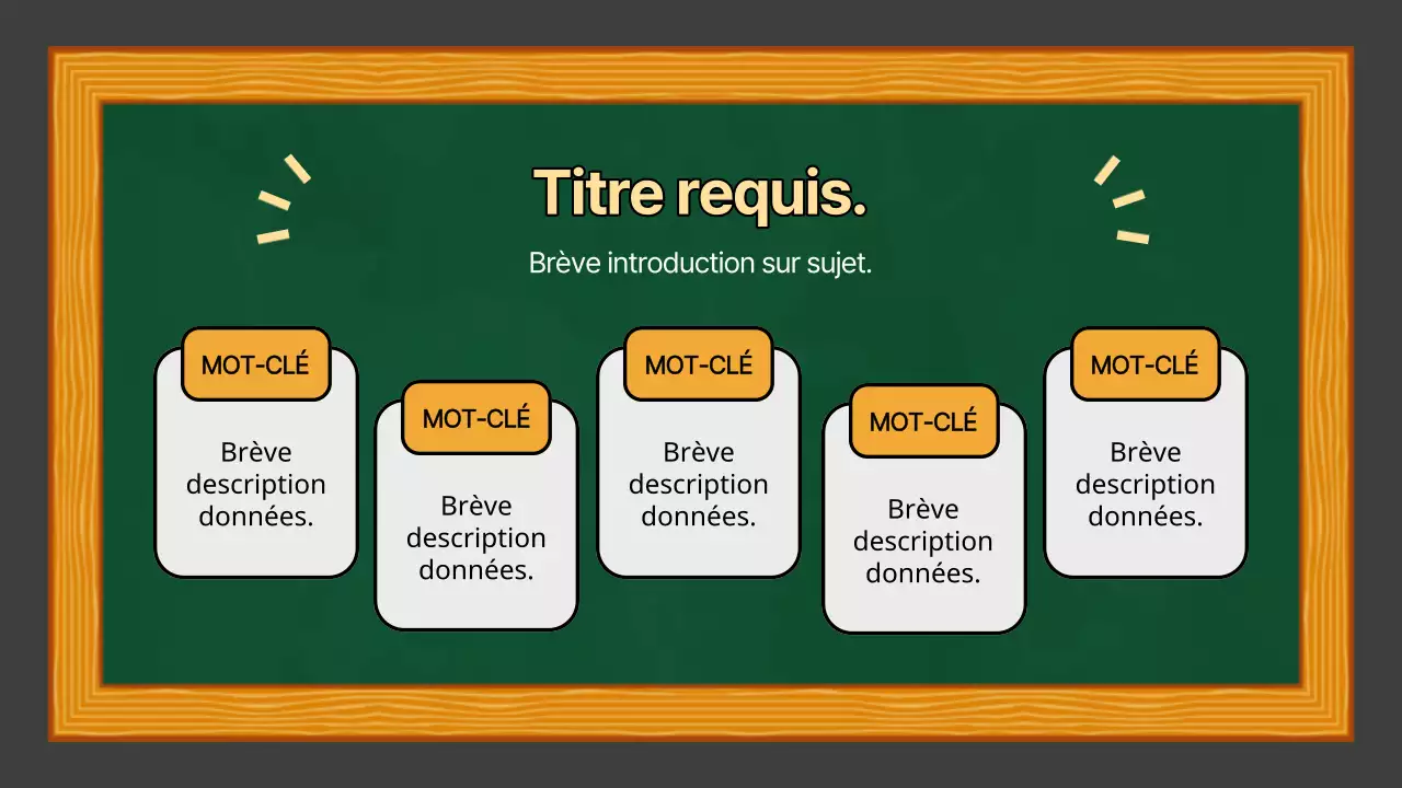 Vert Jaune Présentation simple pour la classe d'études sociales