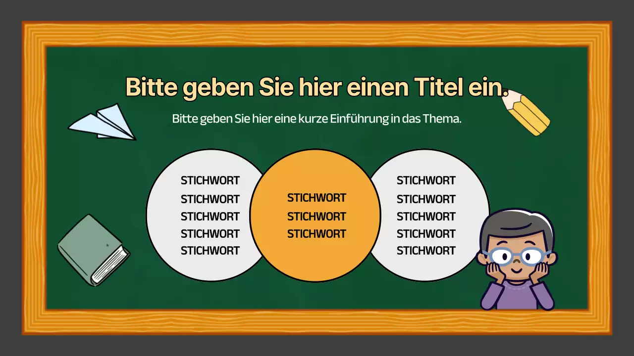 Grün-Gelb Einfache Präsentation für den Sozialkundeunterricht