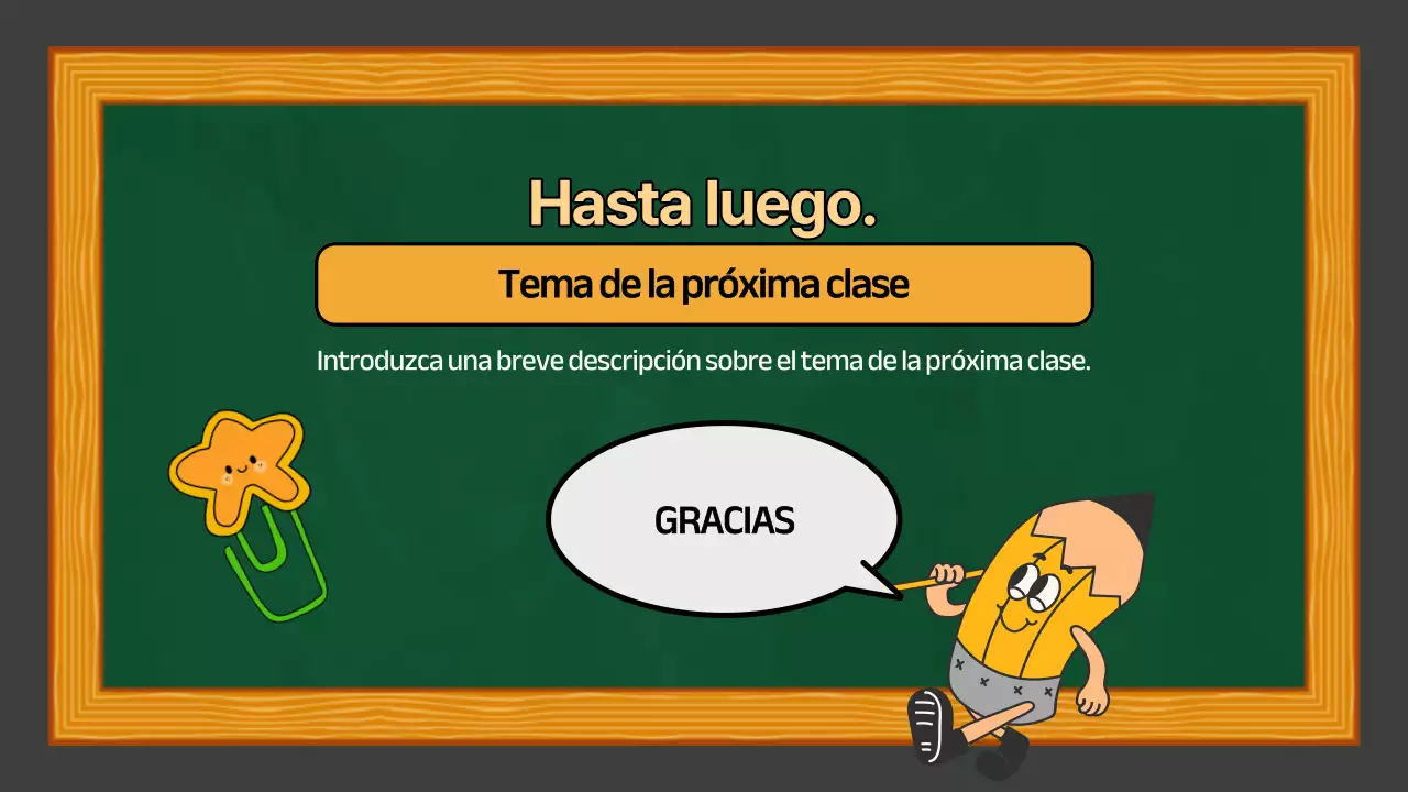 Verde Amarillo Presentación sencilla de la clase de estudios sociales