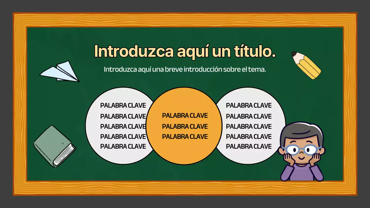 Verde Amarillo Presentación sencilla de la clase de estudios sociales