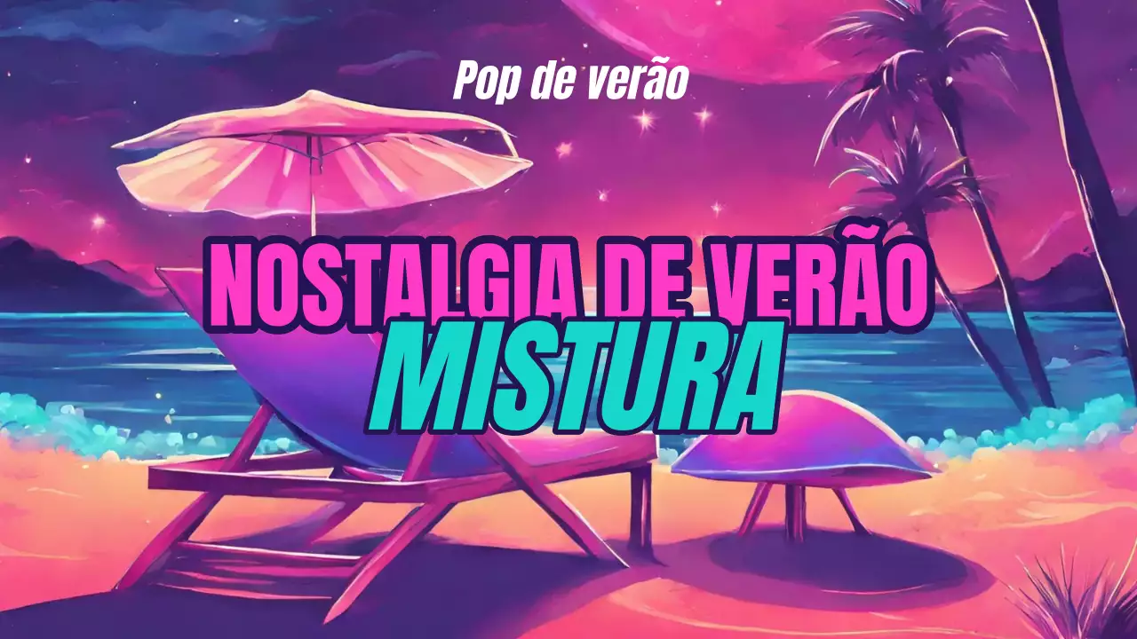 Rosa Púrpura Pop Canção de verão Capa da lista de reprodução