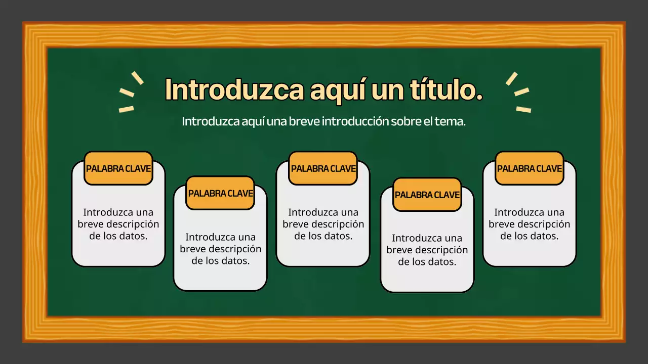 Verde Amarillo Presentación sencilla de la clase de estudios sociales