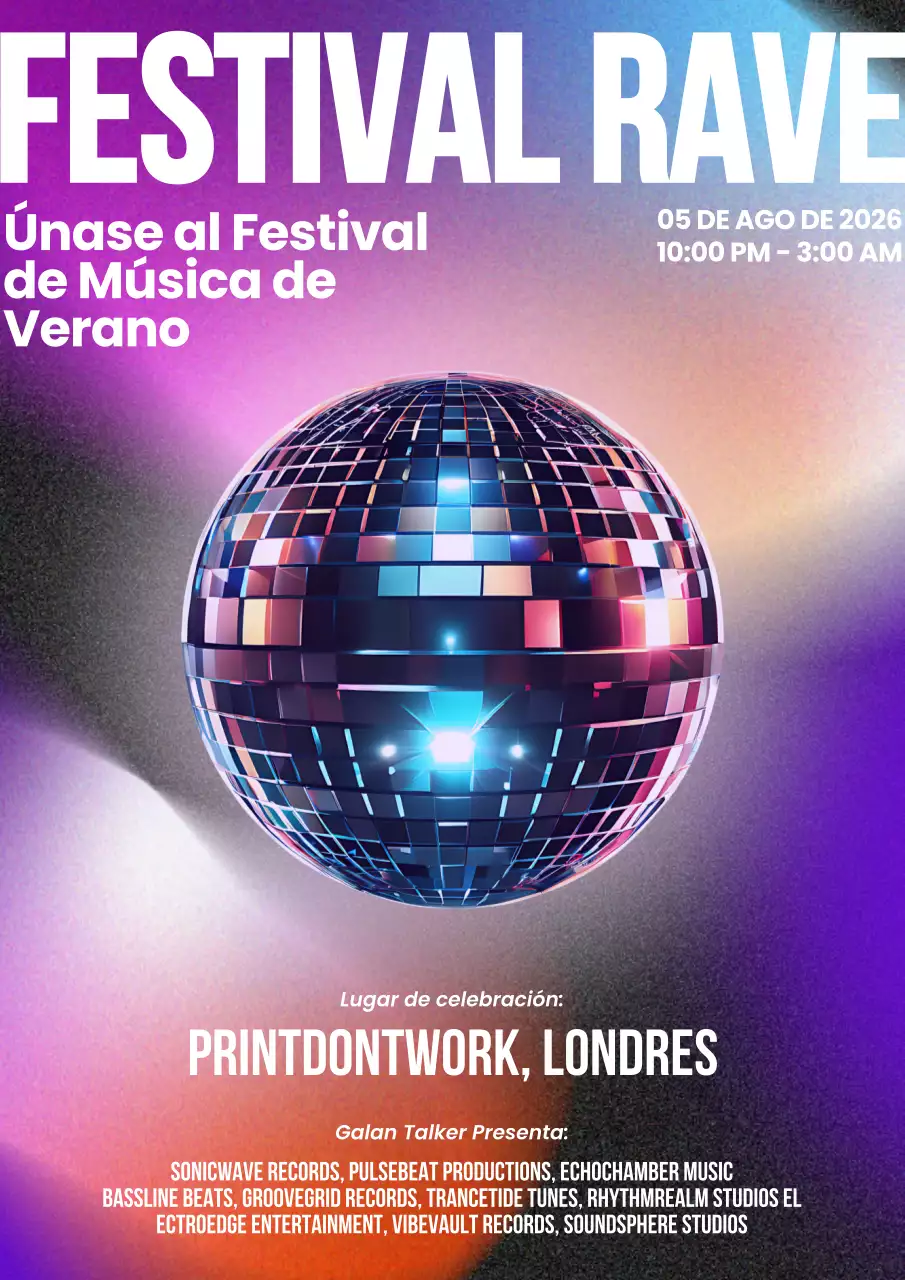 Pink Violet Promoción de eventos modernos