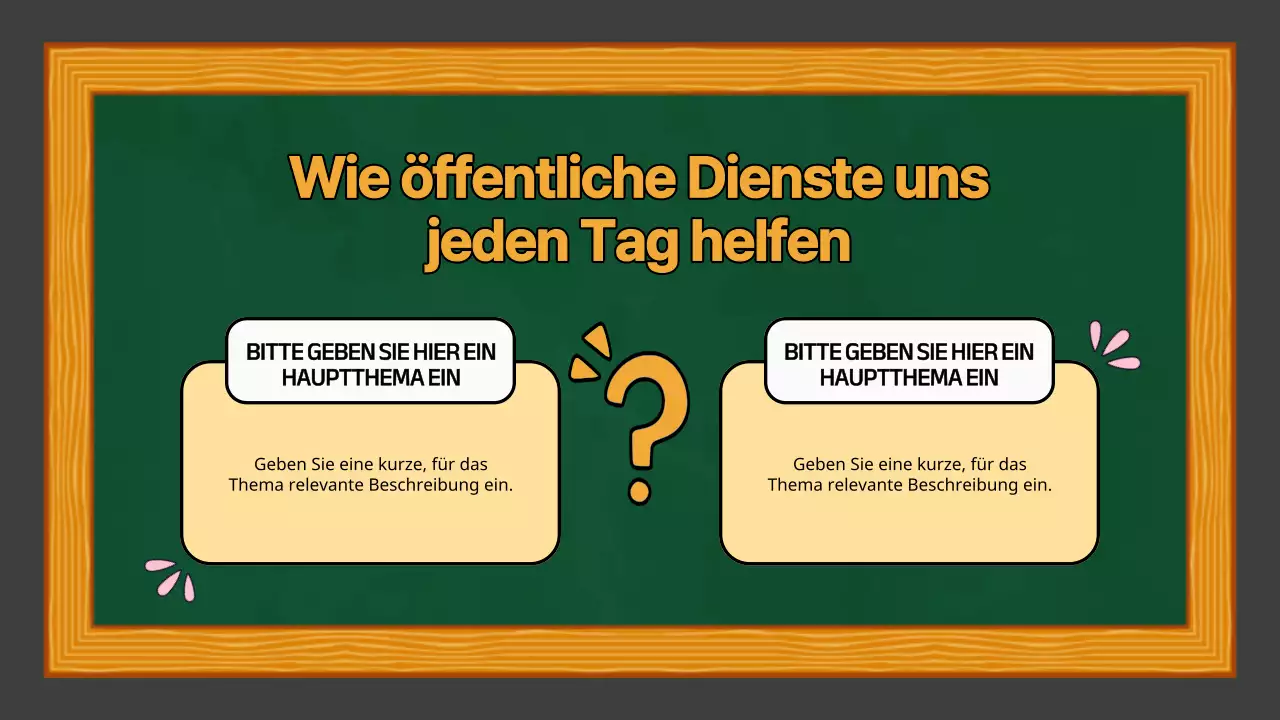 Grün-Gelb Einfache Präsentation für den Sozialkundeunterricht