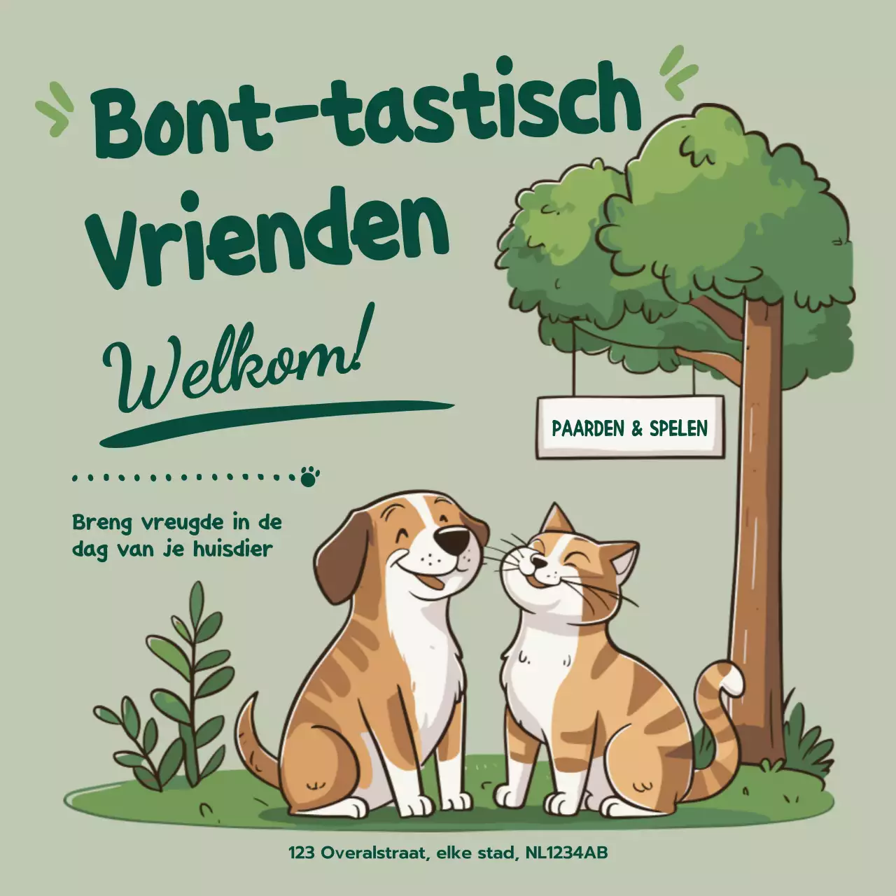 Leuke Illustratie Huisdiervriendelijk