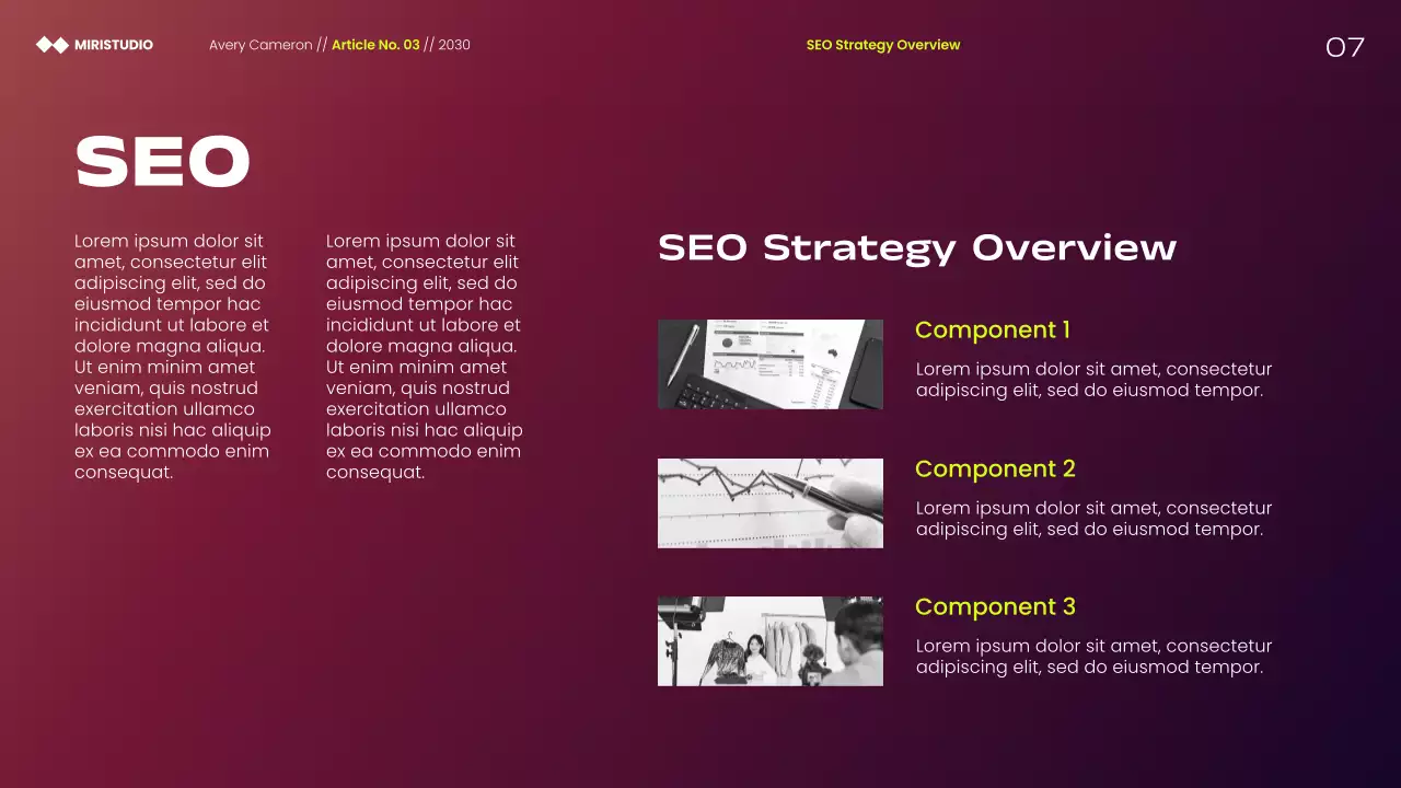 Maroon Modern Minimalist Marketing Strategies Presentation