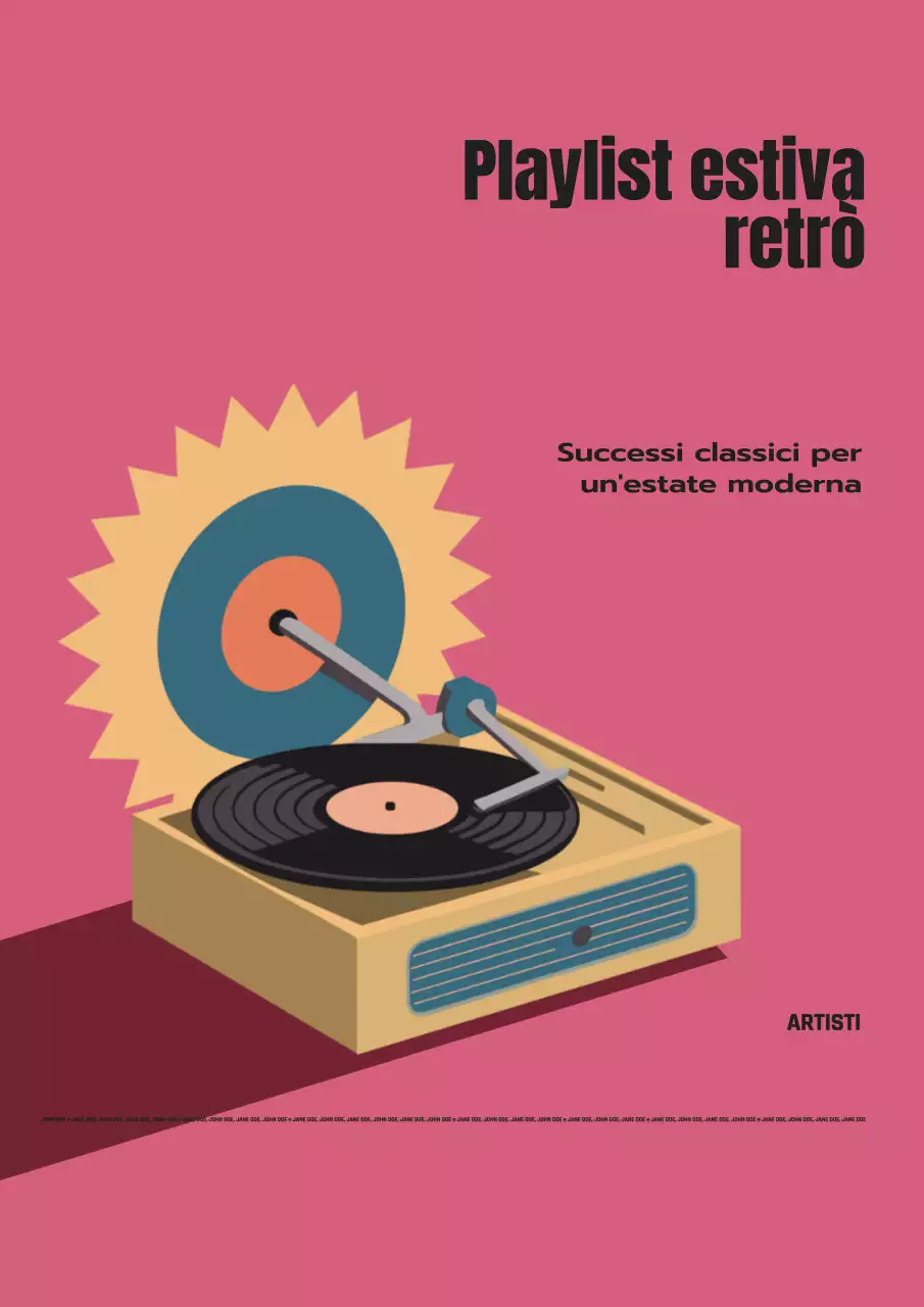 Rosa, giallo, semplice, vecchio stile, retrò, estivo