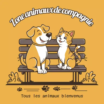 Animation brune Publicité en faveur des animaux domestiques