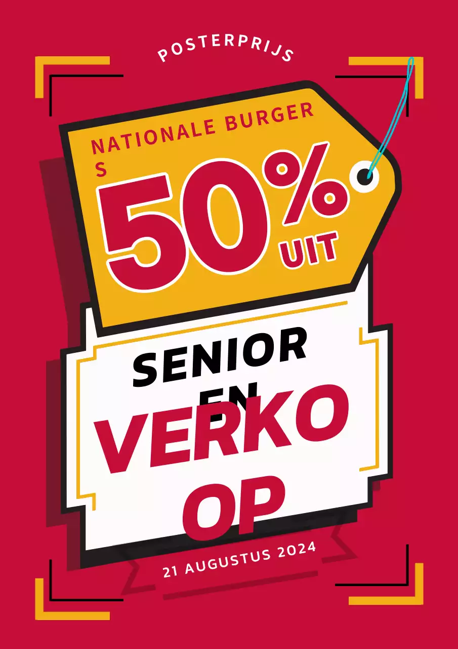 Red Bold Nationale Senior Citizens Day Uitverkoopactie