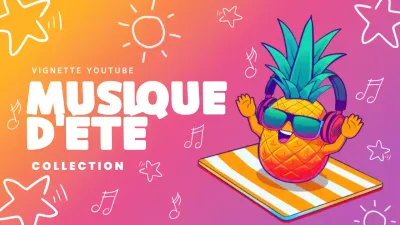 Bright Bold Summer Music Collection Template