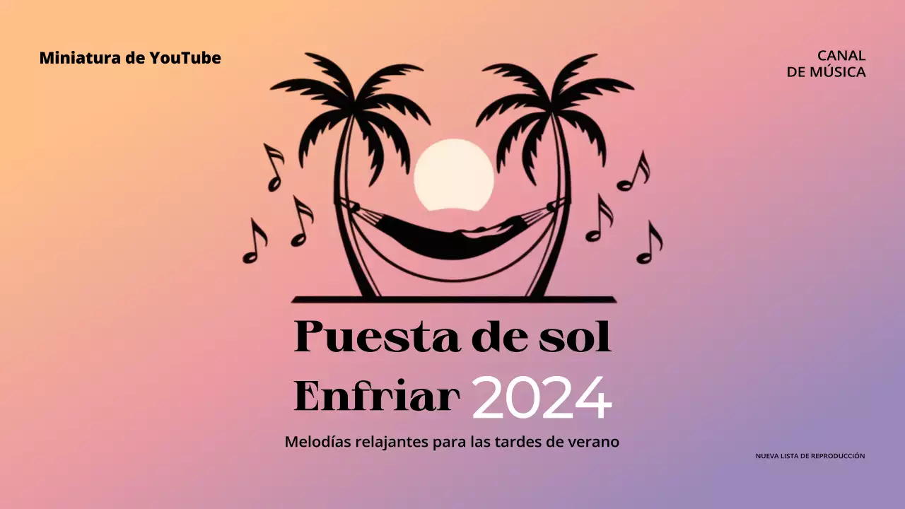 Colorido Gradiente Música Canal Youtube Arte