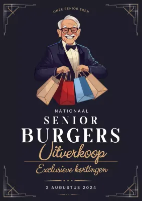 Marine Luxe Nationale Feestdag voor Senioren Flyer