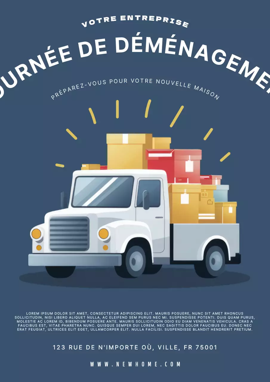 navy and white vint age move in day new home promotion