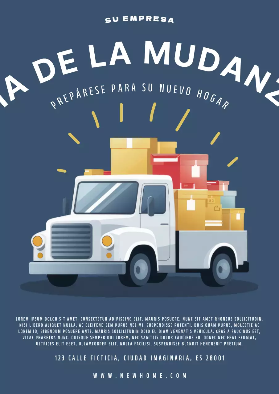 navy and white vint age move in day new home promotion