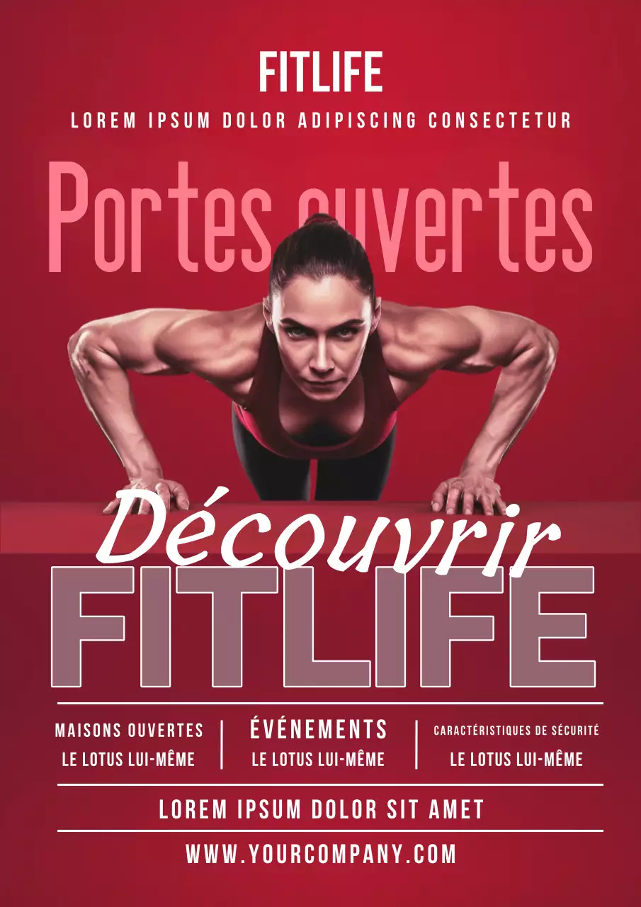 Proposition de remise en forme simple en rouge et blanc