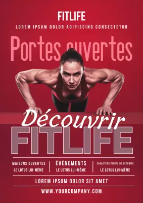 Proposition de remise en forme simple en rouge et blanc