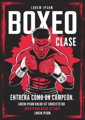 Volante de boxeo rojo y negro