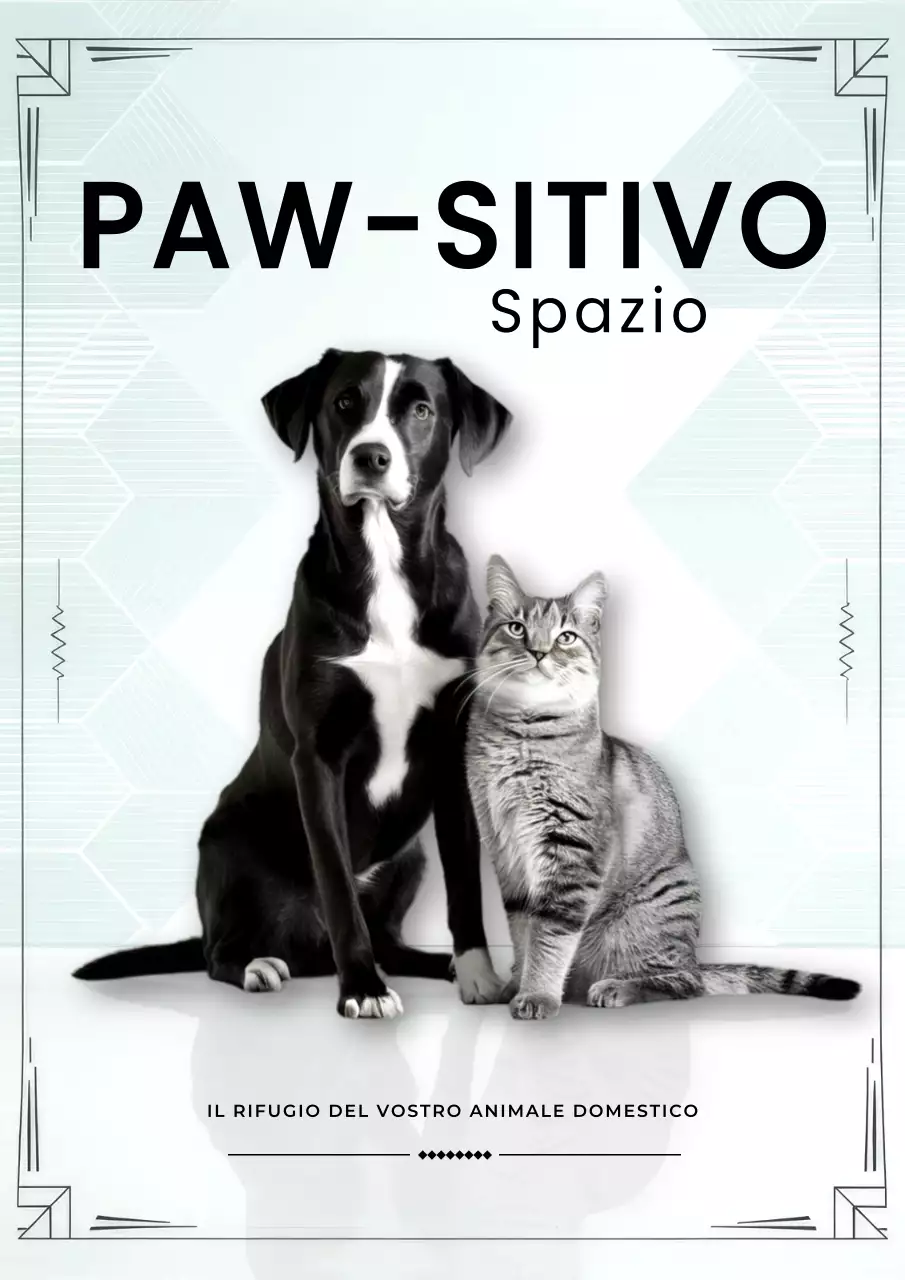 Volantino grigio e nero per animali domestici semplici
