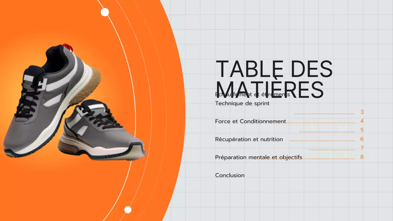 Publicité de l'entraîneur moderne orange et jaune Conseils pour la course à pied