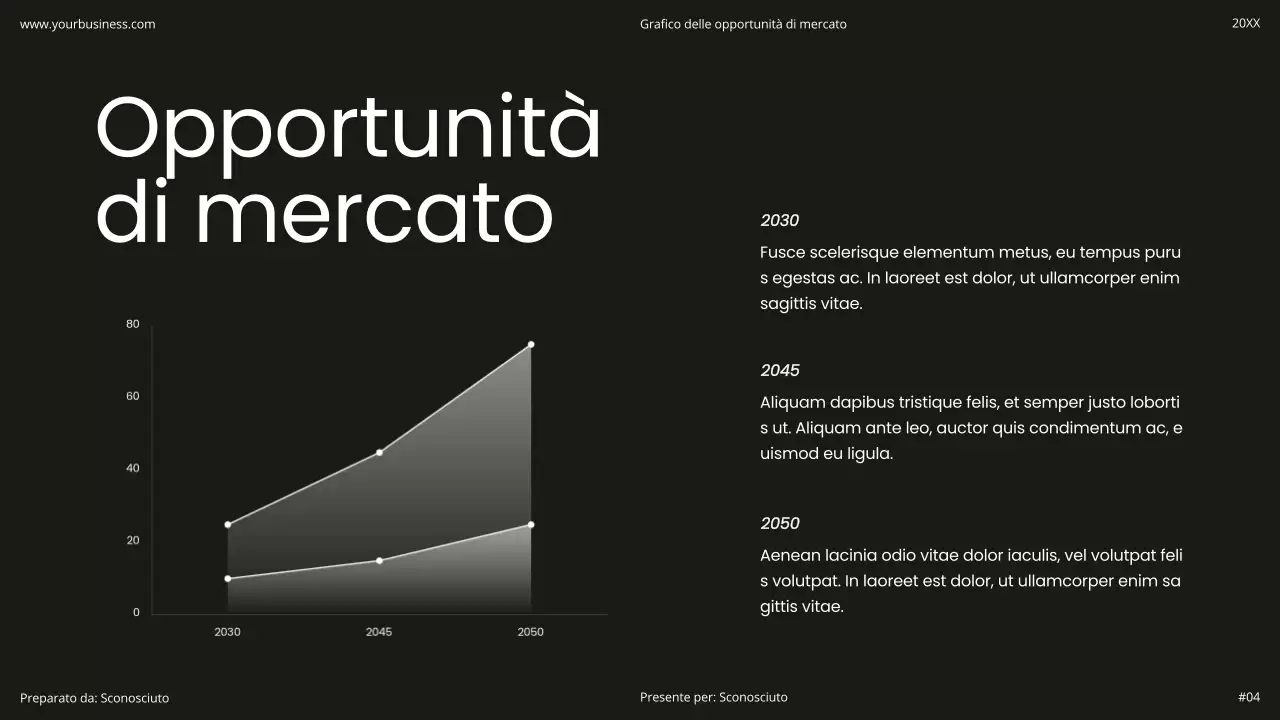 Bianco e nero Minimal semplice moderno olografico Startup prodotto flessibile Pitch Deck