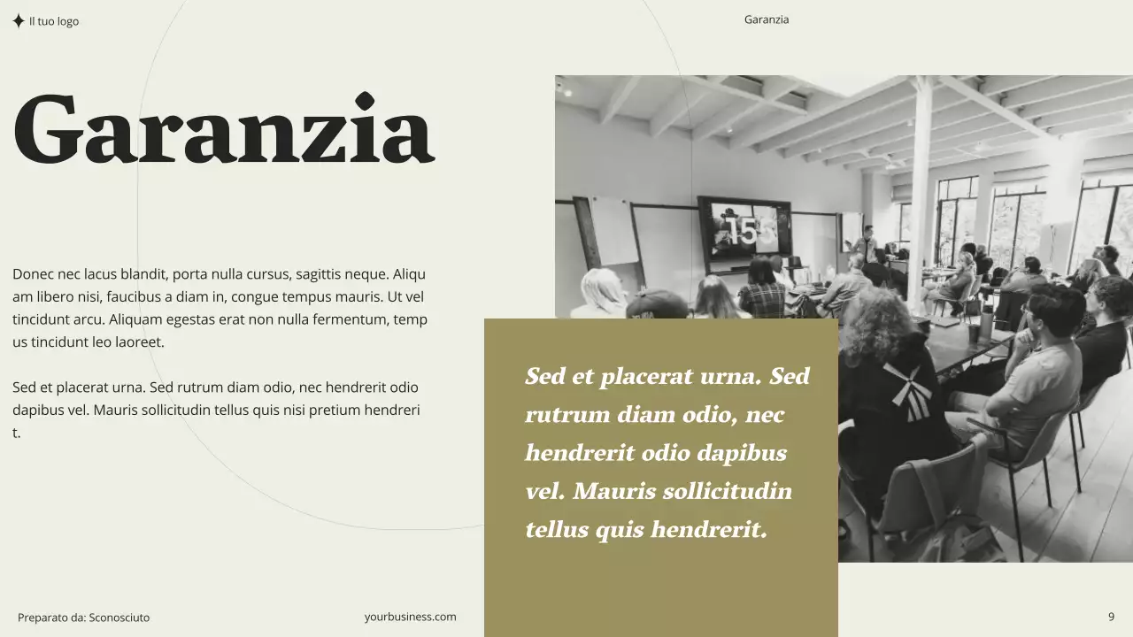 Beige Khaki Verde Minimal Estetico Moderno Pulito Coaching Seminario Consulenza Proposta