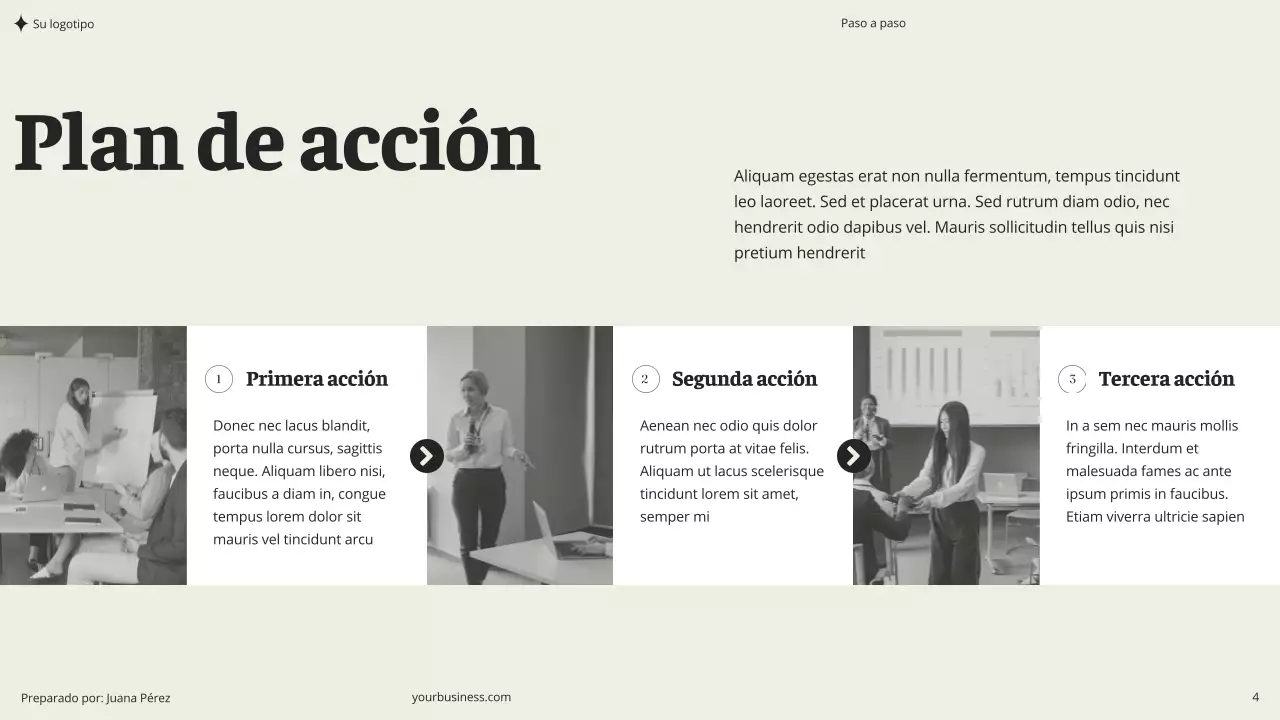 Beige Caqui Verde Estética Moderna Limpia Coaching Seminario Consultoría Propuesta