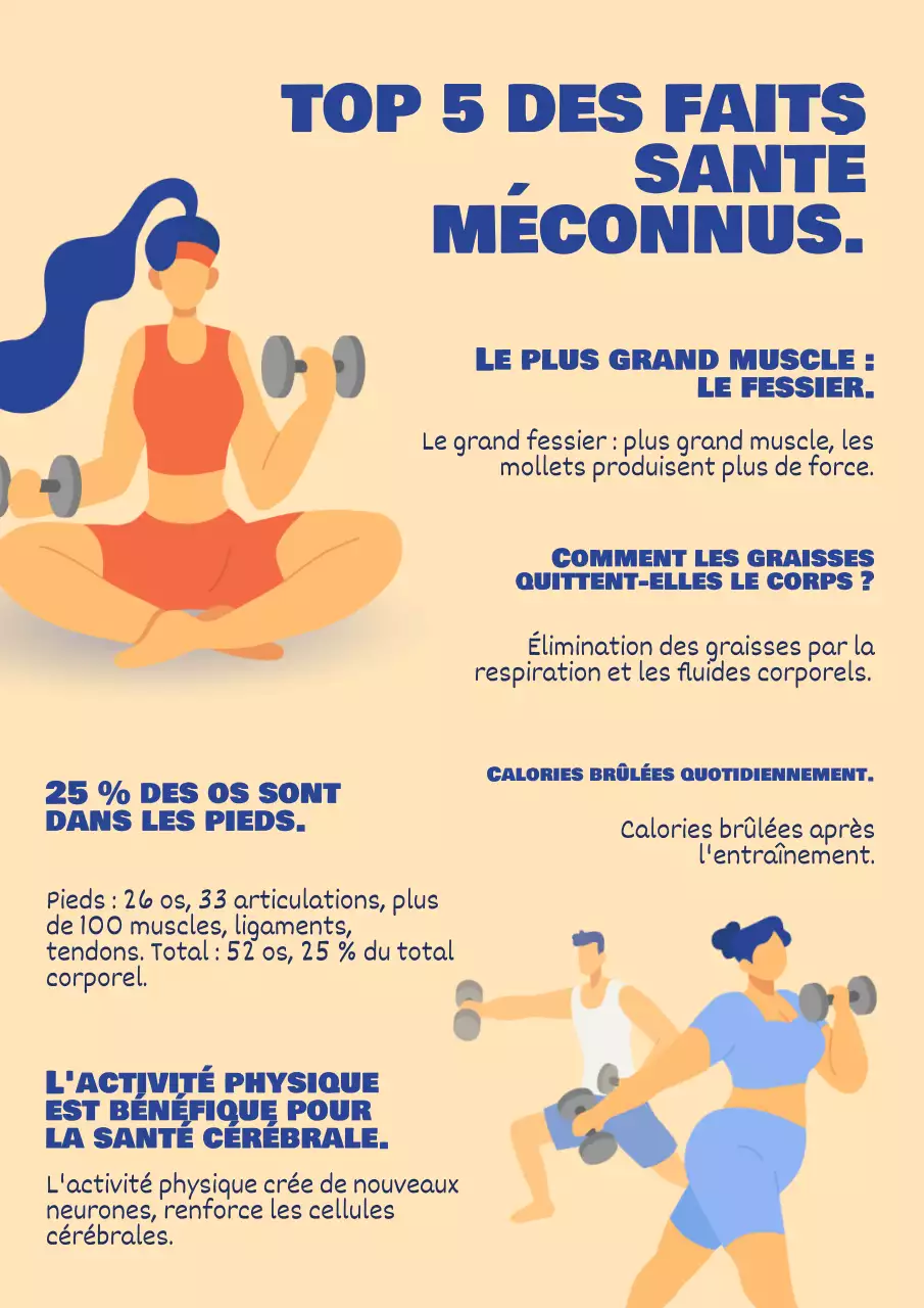 Les géométries jaunes et bleues Faits amusants sur le matériel d'étude de la condition physique