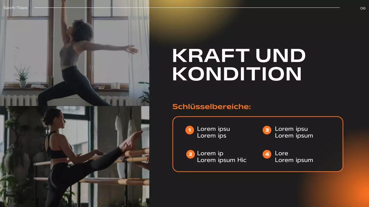 Orange-gelbe moderne Coach-Anzeige Lauftipps