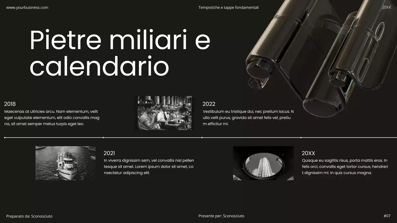 Bianco e nero Minimal semplice moderno olografico Startup prodotto flessibile Pitch Deck